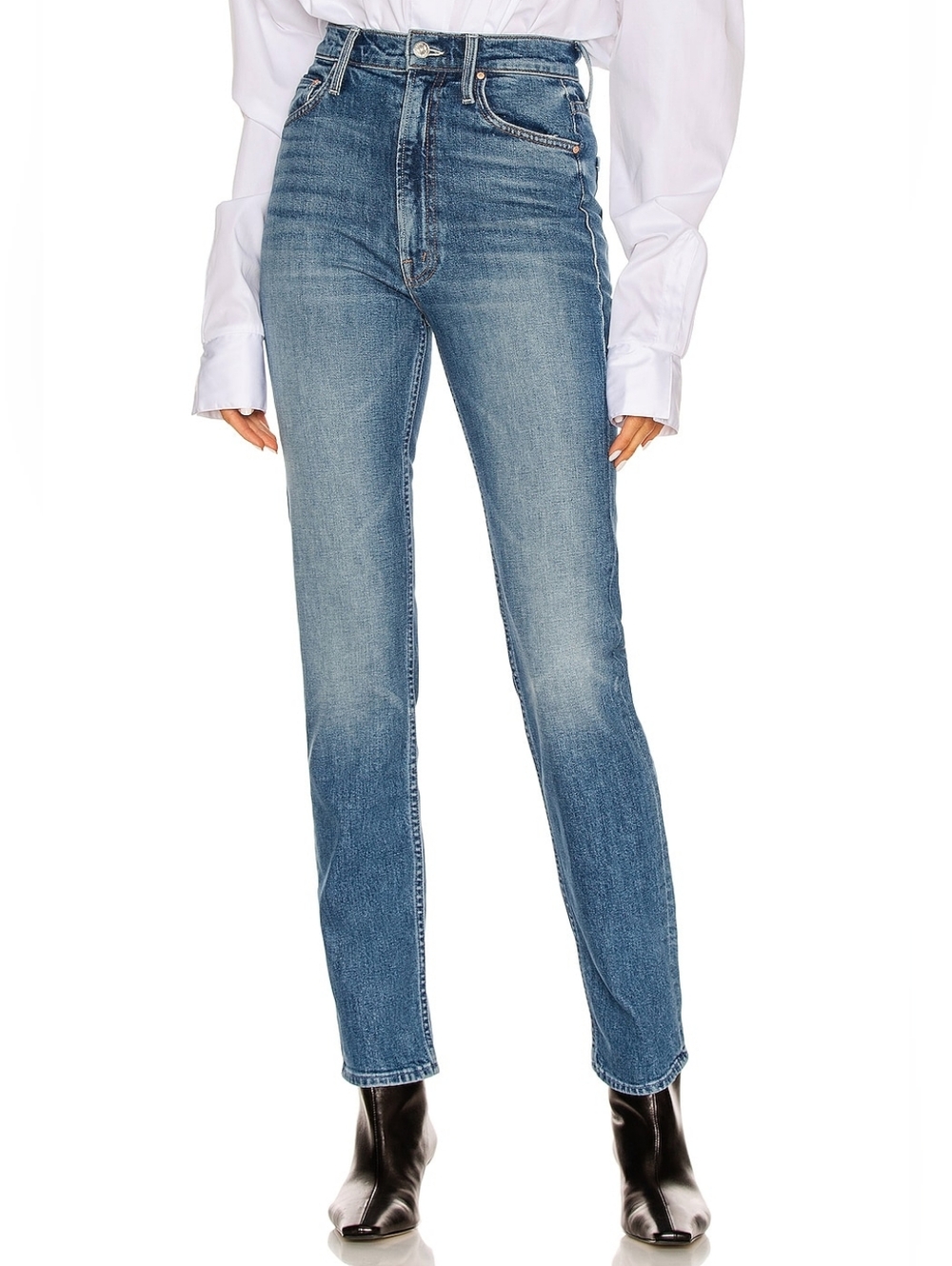 Mother Superior High Waisted Rider Skimp Jeans Cowboys Don't Cry Size 24 Casual
